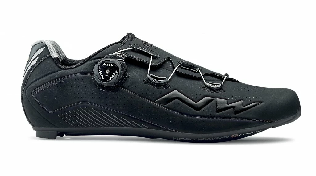 Northwave Flash 2 Carbone Vélo Chaussures Gr. 47 Noir 2 Northwave Flash 2 Carbone Vélo Chaussures Gr. 47 Noir